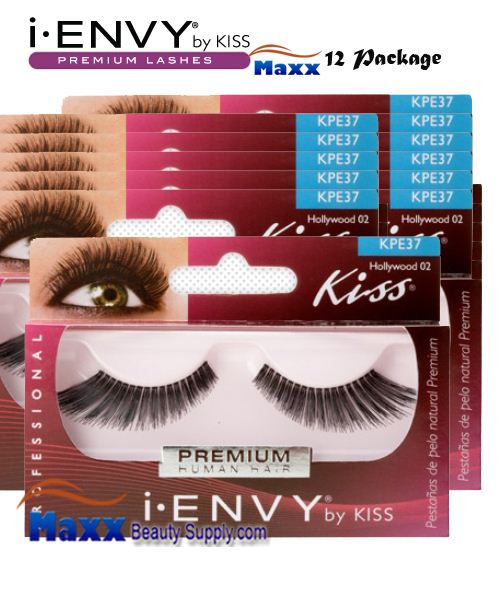 12 Package - Kiss i Envy Hollywood 02 Eyelashes - KPE37